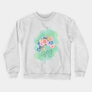 Flower woman Crewneck Sweatshirt